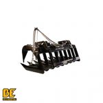 Skid Steer Grapple Bucket Black Claw BE front